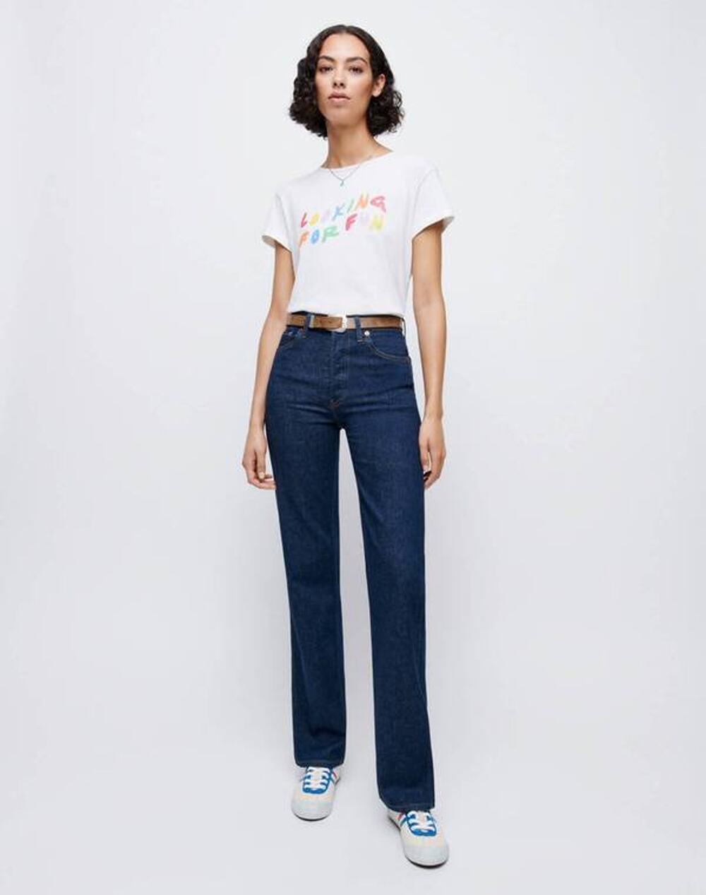 RE/DONE 90's High Rise Loose Jean in Rigid Like 26